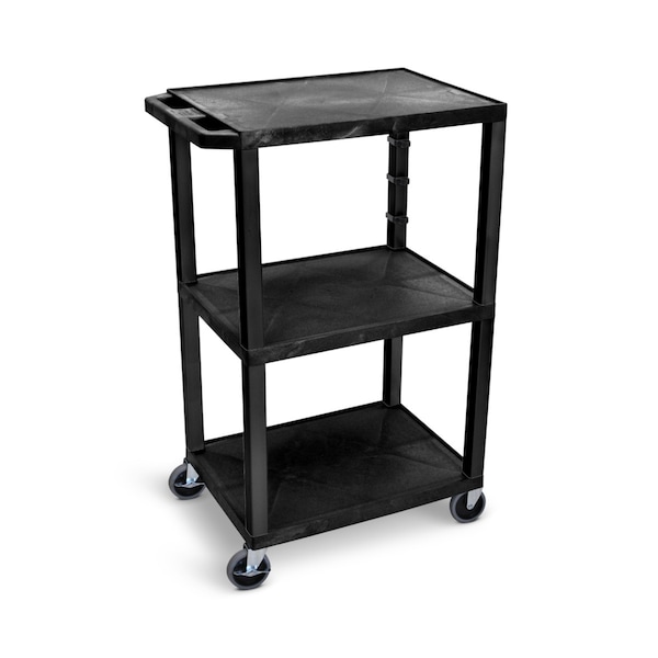 Luxor Molded Plastic, 300 lbs / 100lbs per shelf; 300 lbs (100 lbs per shelf) Load Capacity, 42.5 in L UCPL1